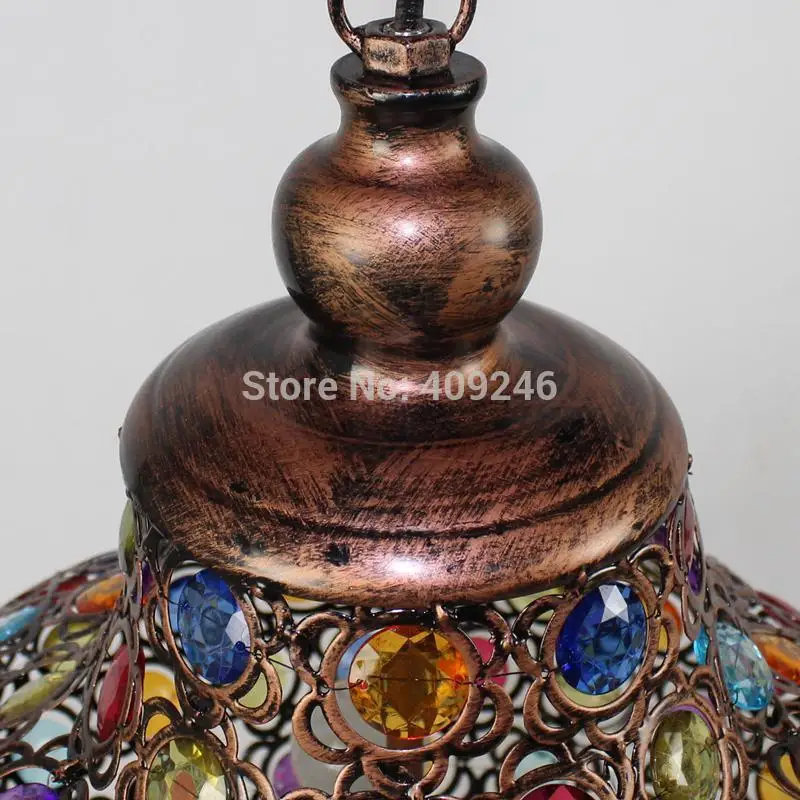 Богемный красочный хрустальный Потолочный подвесной светильник в