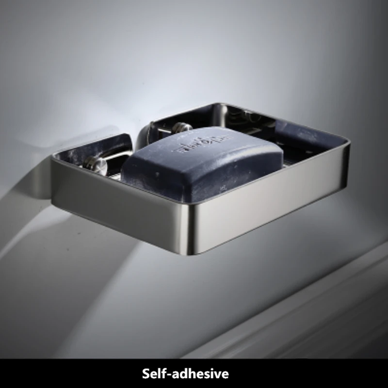Hongdec Wall Mount Bathroom Accessories Stainless Steel Soap Dish Holder No Drilling Required | Обустройство дома