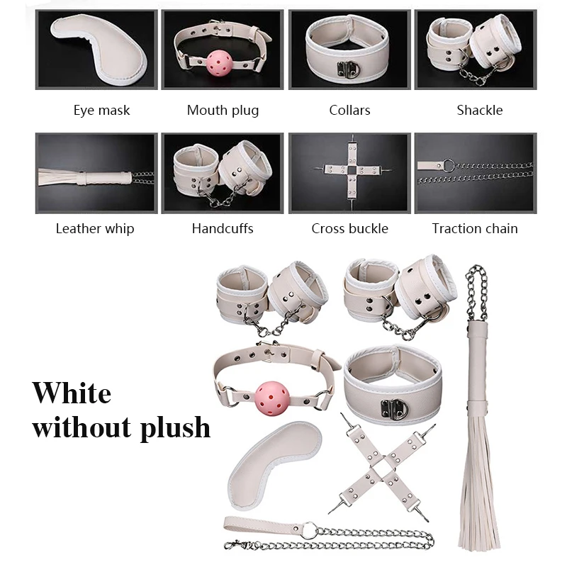 8 шт./компл. сексуальный набор жгут Фетиш см секс связывание привязная система