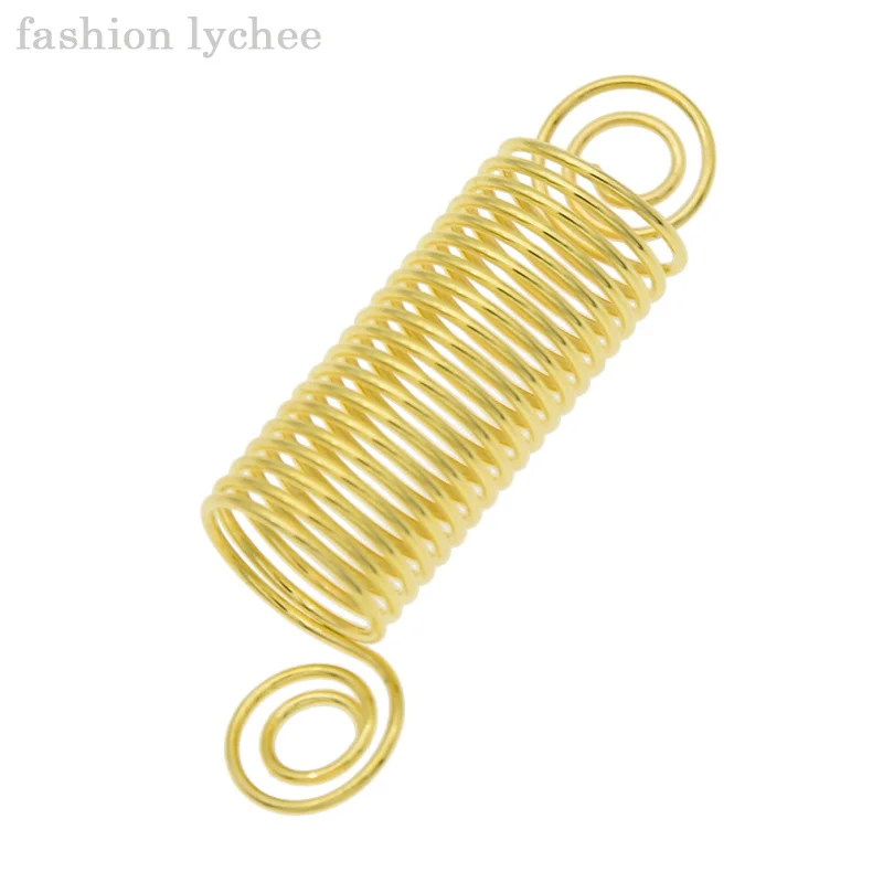 Модные бусины lychee в форме дредов золотого цвета заколка-кафф для волос