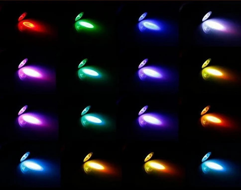 Светодиодные лампы 3 Вт RGB 16 цветов Точечный светильник AC85-265V + инфракрасный пульт