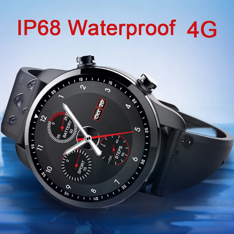 KOSPET BRAVE 2GB 16GB Bluetooth Android 6.0 1.3&quot Touch Screen 4G Smartwatch IP68 MT6737 Business Smart Watch Phone pk mi band 3 |