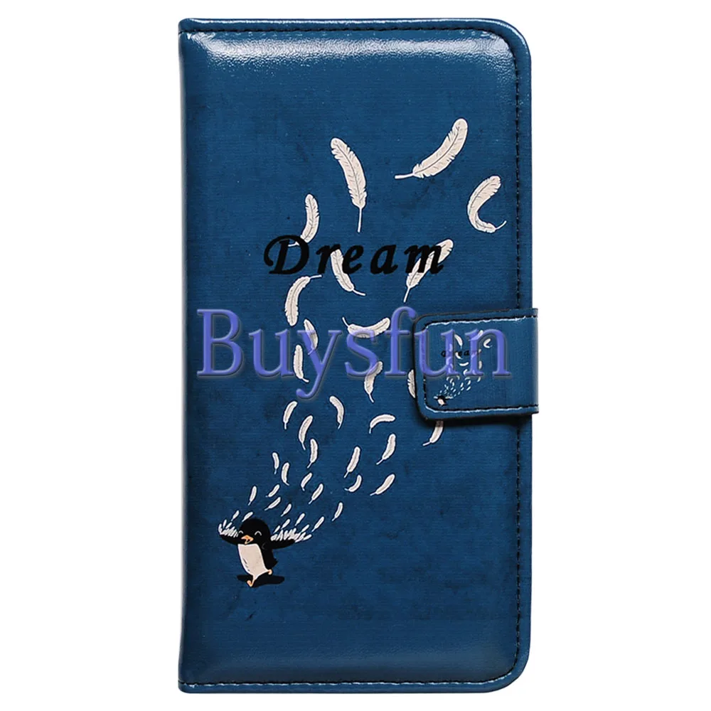 Bcov Black Penguin Feather Leather Wallet Cover Case For Samsung Galaxy S7 Edge 103022063 |