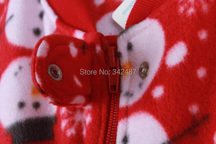 Флисовый комбинезон с капюшоном и принтом животных для взрослых красный пар