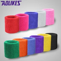 1pcs men women sport wrist protector towel cuff gym fitness power training knitted bracers elastic wrist band wipe sweat