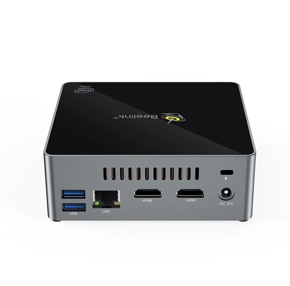 Beelink J34 процессор J3455 подлинный windows10 Мини ПК 8 ГБ SSD 128 Гб двойной wifi bluetooth 4 0