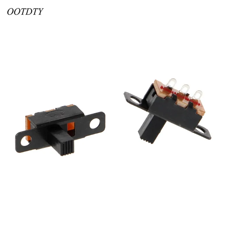 OOTDTY 20 шт. DC 50 в 0.5A 3 припоя наконечник 2 положения SPDT 1P2T мини панель слайд