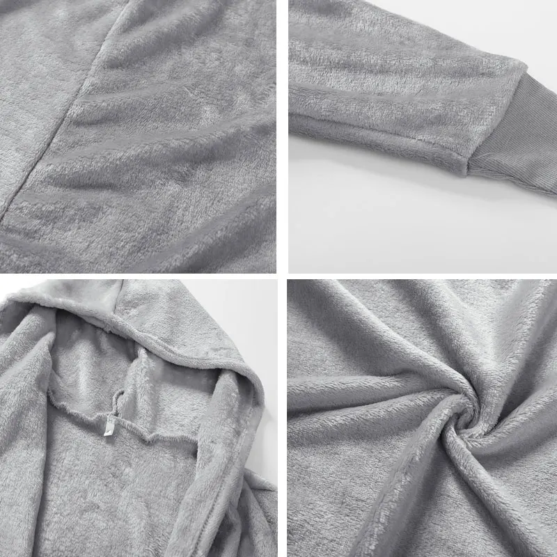 

2019 Women Coat Autumn Winter Fashion Plush Fleece Hooded Cardigan Ladies Casual Hooded Solid Coats New Arrival VKCO2007