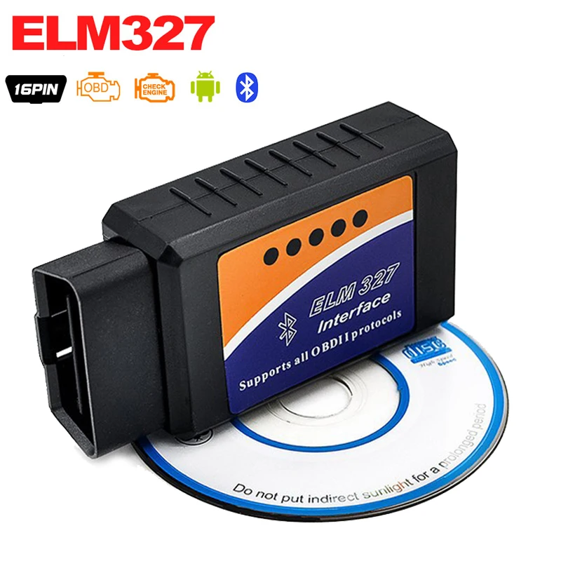 Горячая Распродажа интерфейс ELM 327 V2.1 работает на Android Torque Elm327 Bluetooth OBD2/OBD II/OBD 2