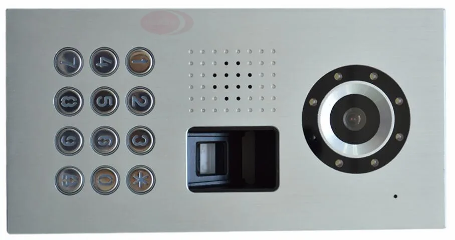 Домофон 7 &quotвидео монитор панель дверного замка для отпечатка пальца IP65
