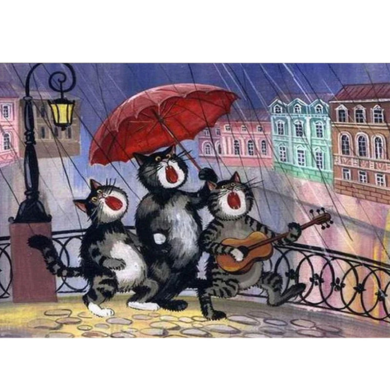 Алмазная живопись 5D своими руками алмазная вышивка с героями мультфильмов тремя