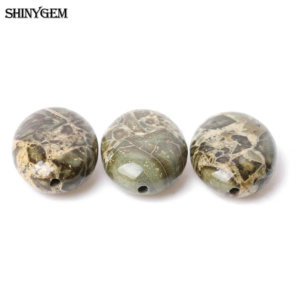 ShinyGem 13x18mm Oval Snakeskin Pattern Stone Beads DIY Beading Wholesale Natural For Jewelry Making 20pcs/Lot | Украшения и