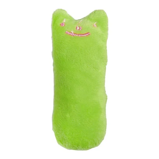 Lingt Green Смешной милый игрушечный Кот зубов и кошачья мята жевательная зубов игрушки для кошек Catnip когти Плюшевые собак и кошек сопротивление игрушка для домашнего животного когти с накатанной головкой - Цвет: Lingt Green