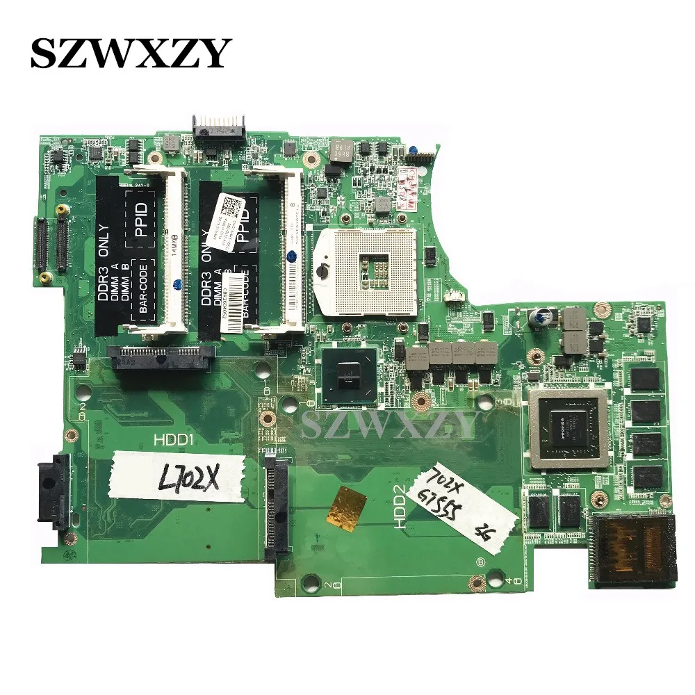 Материнская плата для ноутбука DELL 17 L702X Series DAGM7MB1AE1 CN 0YW4W5 YW4W5 HM67 GT555M|laptop motherboard|gt