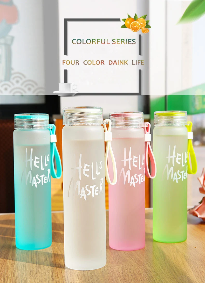 Градиентная цветная стеклянная матовая чашка ручная | Дом и сад