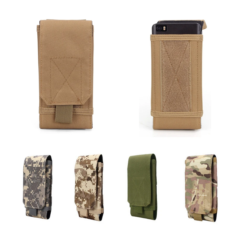 

Outdoor Army Camo Camouflage Portable Bag Hook Loop Belt Pouch Case for Mobile Cell Phone iPhone 5/SE/6/6S/7 Plus Samsung etc.