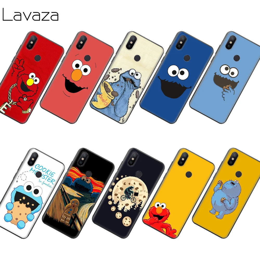 Чехол Lavaza Elmo из ТПУ с изображением печенья монстра для Xiaomi Redmi Note 4 4X 4A 5 5A 6 6a 7 8 Pro Go