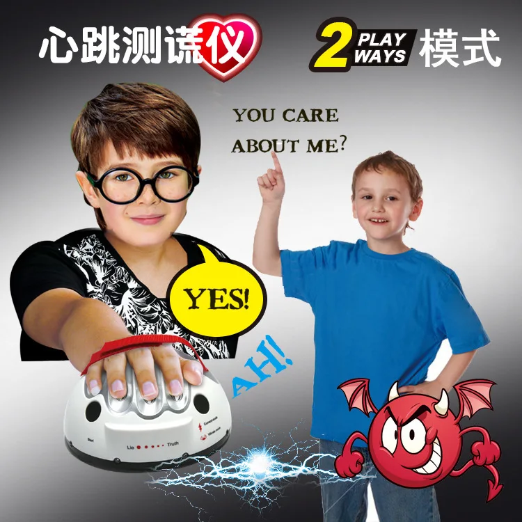 Оригинальный миниатюрный Полиграф с электрошоком игра для вечерние истинные слова приключения интересные