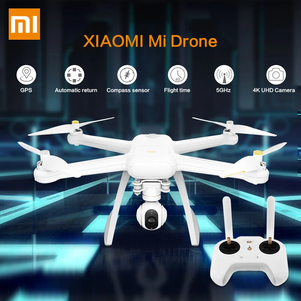 Оригинальный Xiaomi Mi Дрон HD 4K wifi FPV 5GHz Квадрокоптер 6 Axis Gyro Gimbal приложение управление