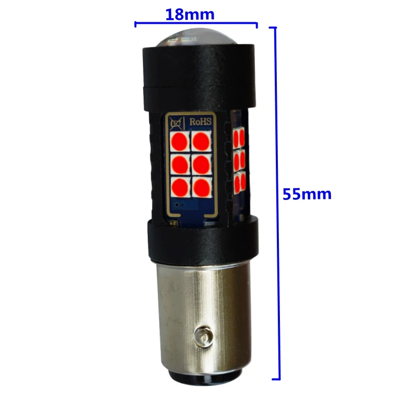 1156 P21W BA15S 1157 P21/5W BAY15D T20 7443 W21/5W 7440 W21W 1200Lm 3030 Светодиодная лампа для мотора стоп