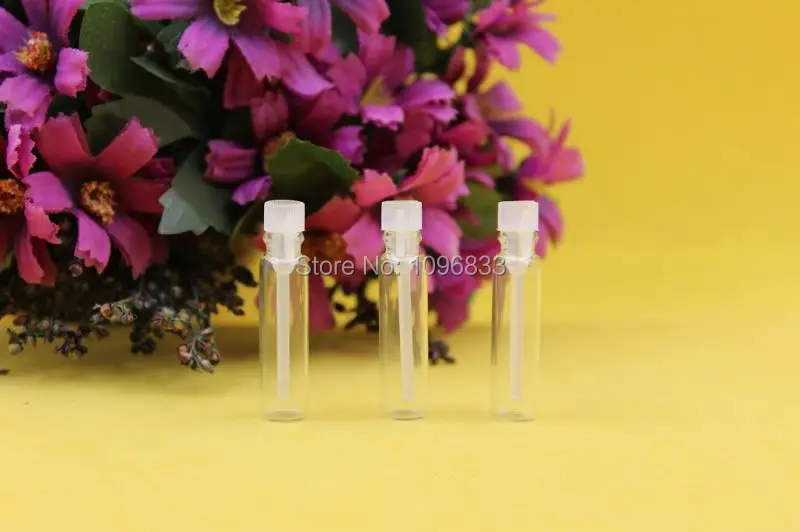 1 мл стеклянная бутылка с пластиковым стержнем мини флакон пробирка парфум