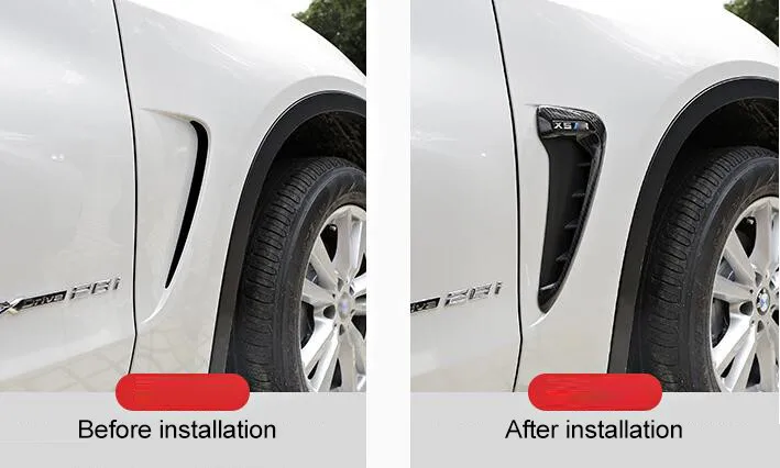 2 шт./компл. ABS переднее крыло автомобиля боковое вентиляционное отверстие