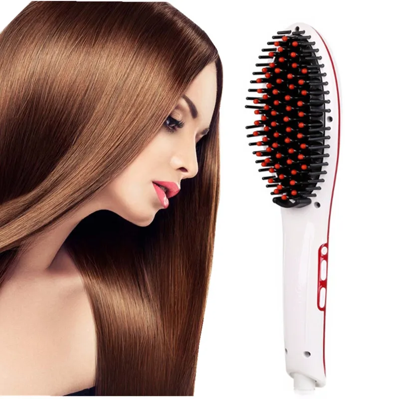 Электрический Выпрямитель для волос 110 240 В выпрямитель Расческа Пластина