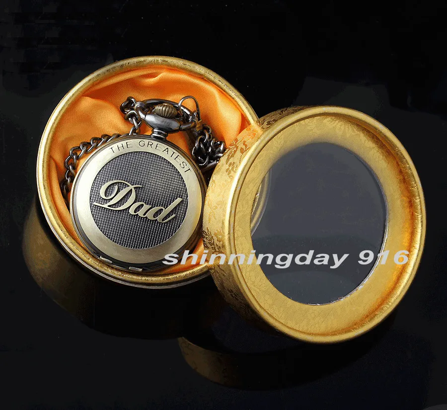 Новинка ретро ожерелье с надписью The GREATEST d' карманные часы подарок на день