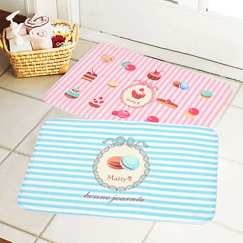 Французский Macarons Bonne journee классические полосатые Дизайн Sweet Home тапочки Коврики |