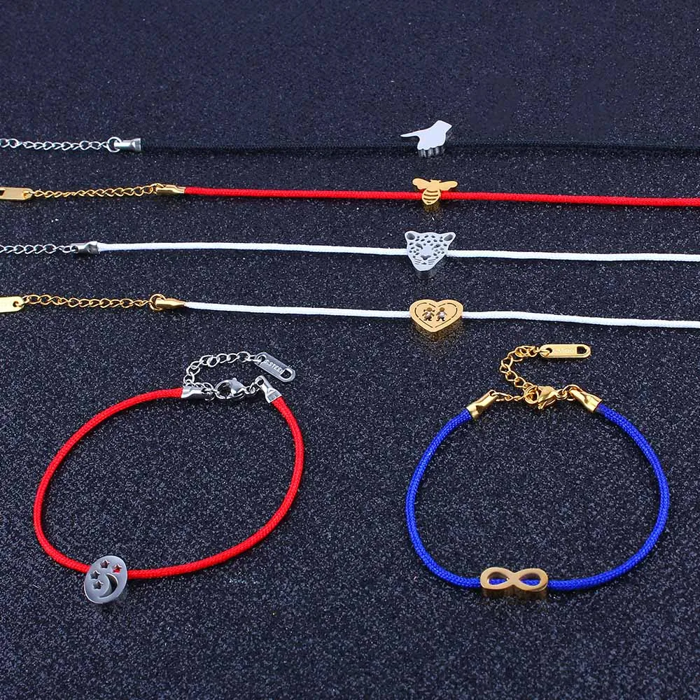 ZUUZ string браслеты для женщин из нержавеющей стали пара Шарм женский мужской