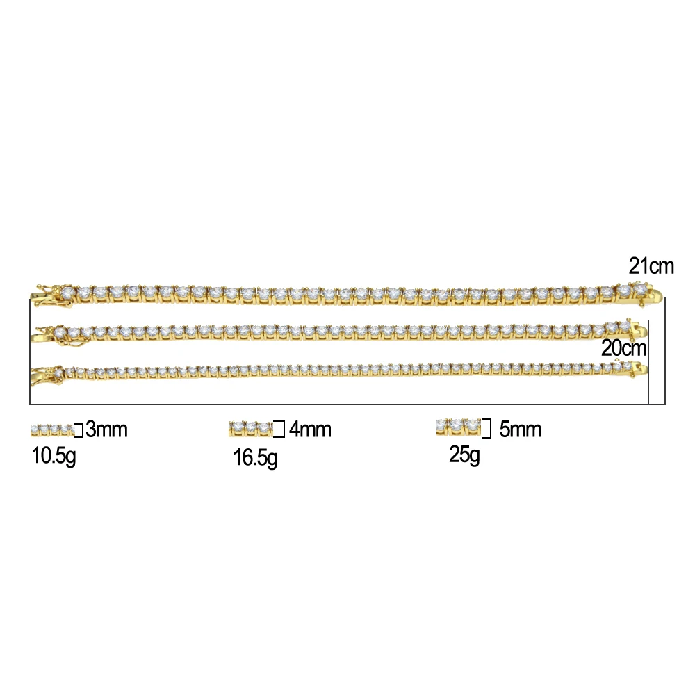 Uwin Luxury Women Men Cubic Zirconia Bracelet Round Crystal AAA CZ Tennis Link Wrist Bracelets Fashion Jewelry Drop Shipping | Украшения и