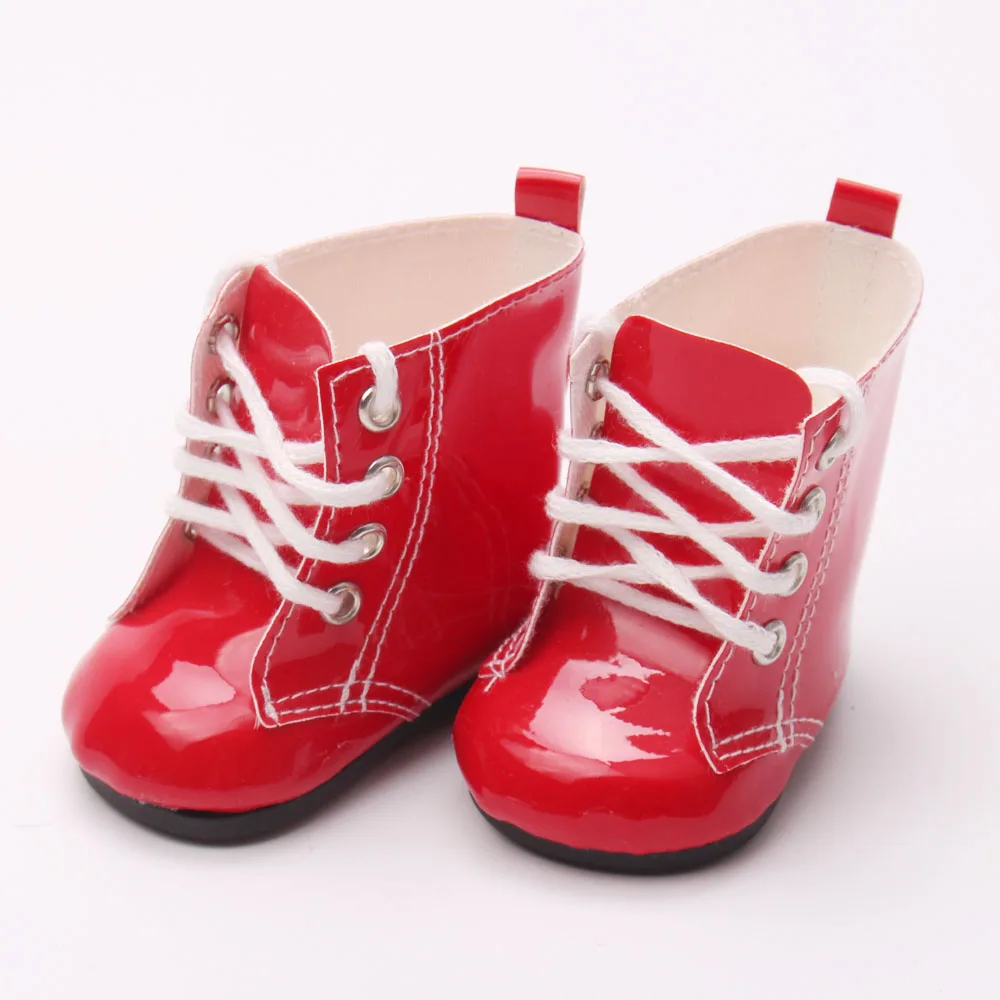 В кукольном стиле Красные сапоги с ремешками подходит 18 дюймов девочка кукла и 43