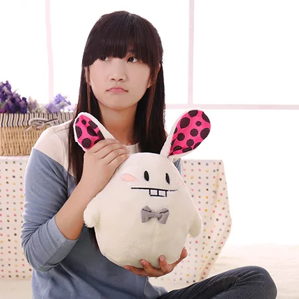 2016 Бесплатная доставка 1 шт. высокое качество большие зубы белый кролик плюшевые
