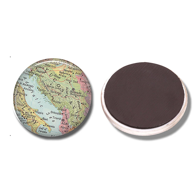 Вия 30 мм магнит на холодильник Словения Хорватия карта Монреаль Джезаль Кливленд