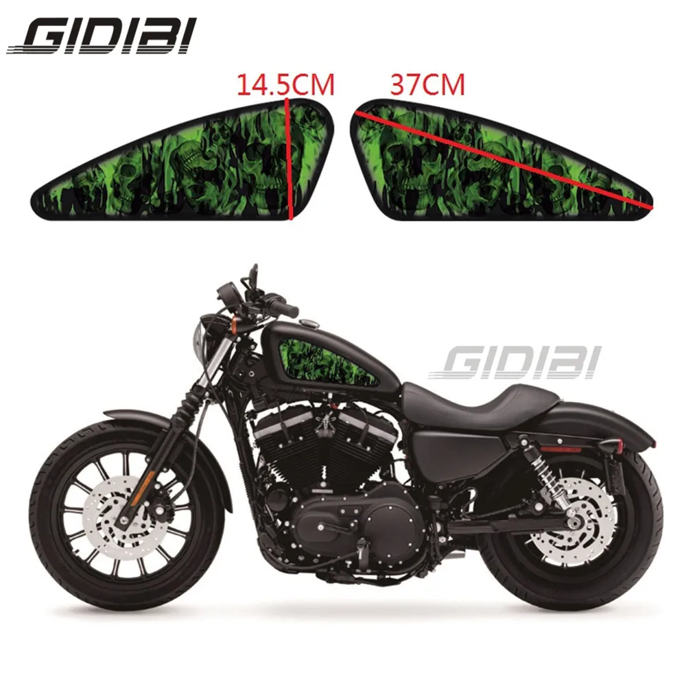 

Motorcycle Decals 3d Skull Skull Bone Emblem Traction Tank Stickers Decals Set For Decals Stickers