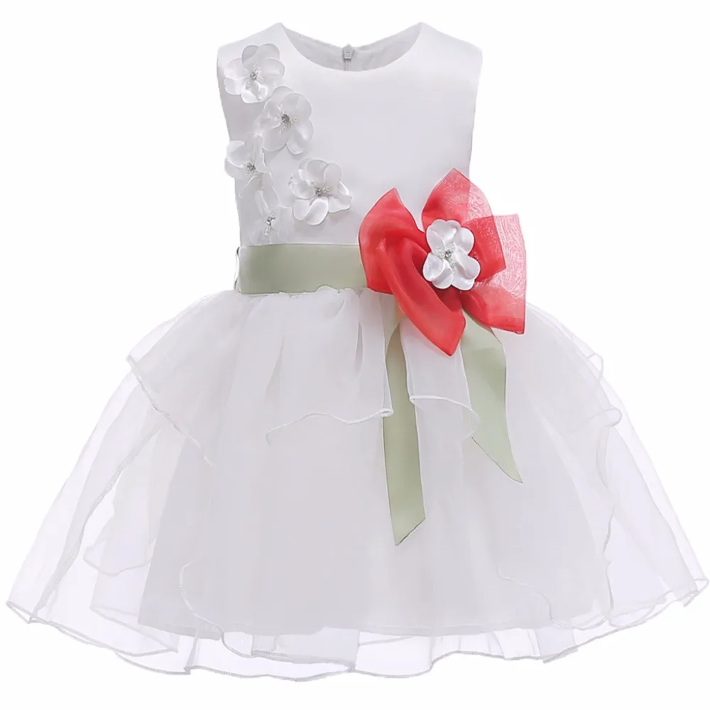 4 6 8 10 Years Princess Girls Wedding Flower Party Dress Children Kids Pageant Formal Bow Prom Baby Girl Birthday Dresses | Детская