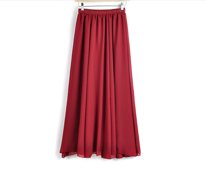 Новинка Женская Пастельная объемная юбка ярких цветов шифоновая плиссированная