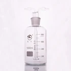 Газовая бутылка для мытья, емкость 1000 мл, лабораторное стекло, бутылка для мытья, кальян
