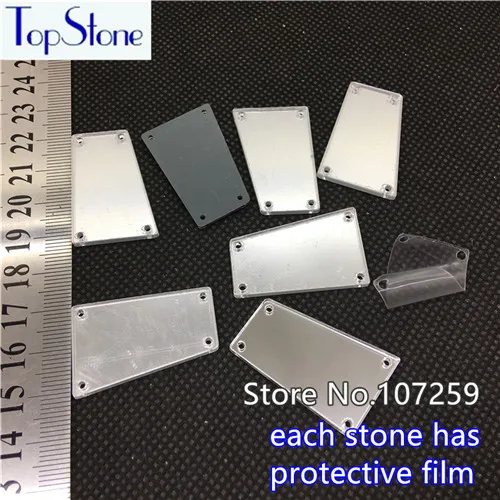 23N 30x34mm TopStone зеркальные пришивные стразы 30 форм с плоской задней стороной акриловые пришивные камни 30 шт. для платьев аксессуары для одежды - Цвет: 23N 30x34mm
