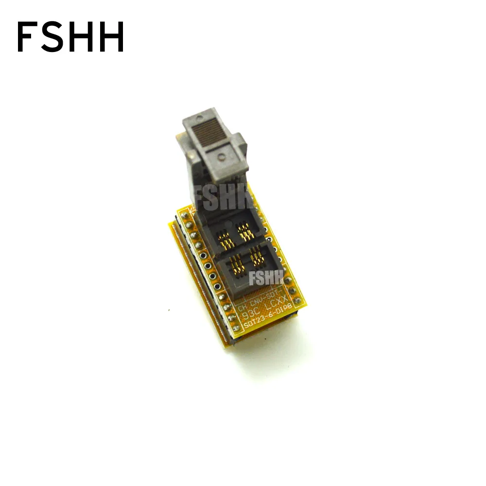 SOT23-6 to DIP8 Programmer Adapter for 93xx eeprom test socket Apply to CH2013/CH2015 Programmer