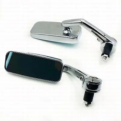 2 шт. хромированные 7/8 'དྷ мм ручные зеркала заднего вида мотоциклетные боковые