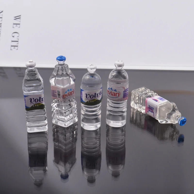 Миниатюрная модель бутылки с минеральной водой в мультяшном стиле 20 шт./лот