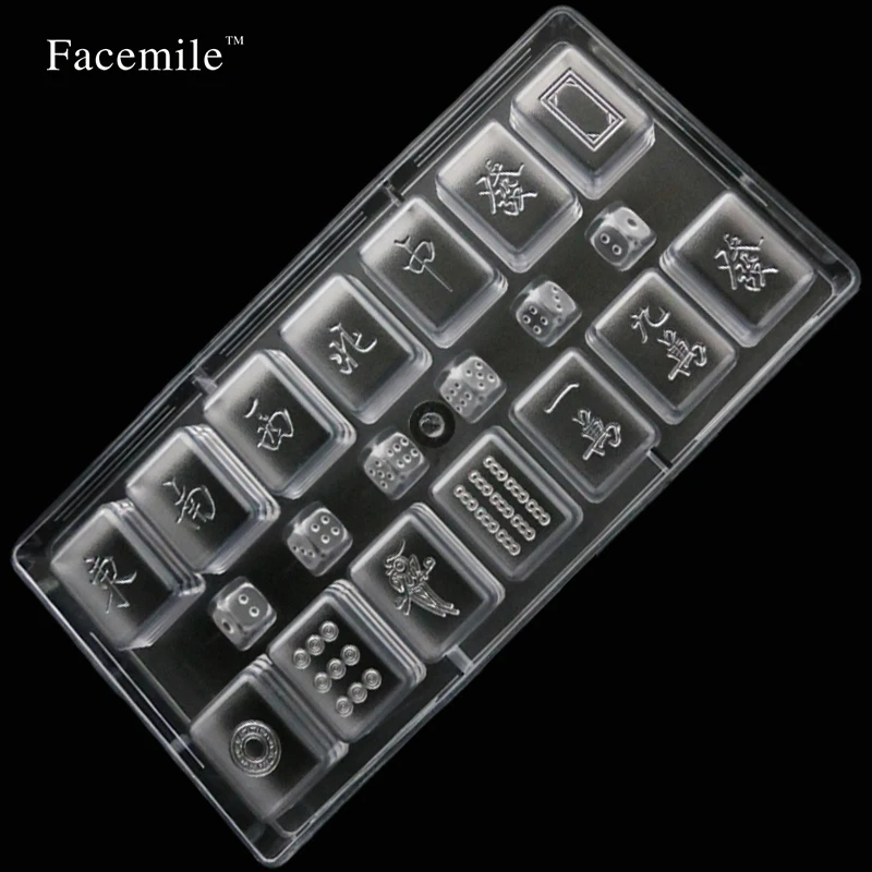 Украшение для торта Пластиковая форма выпечки Прозрачная Маджонга помадка