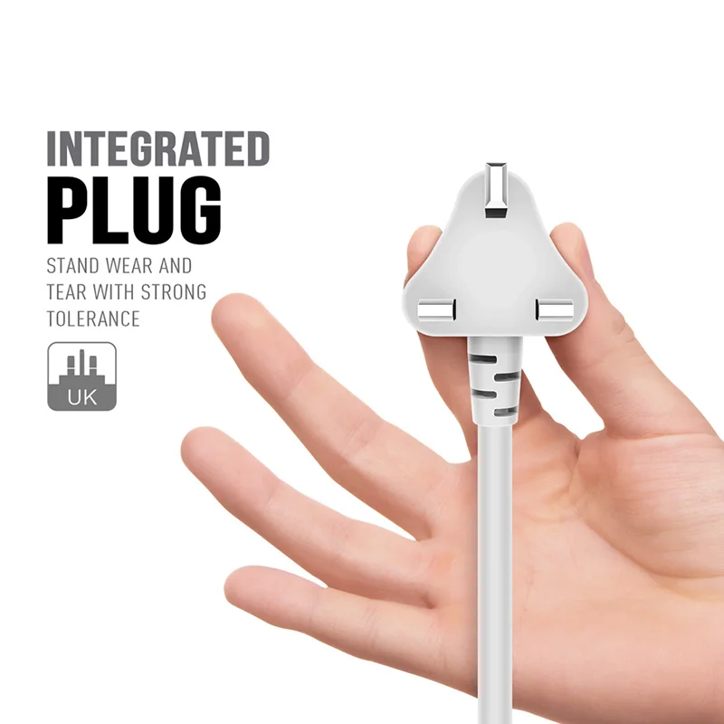 New intelligent USB power British standard plug 3 socket port charger 1.6M line wall for mobile homepage | Электроника