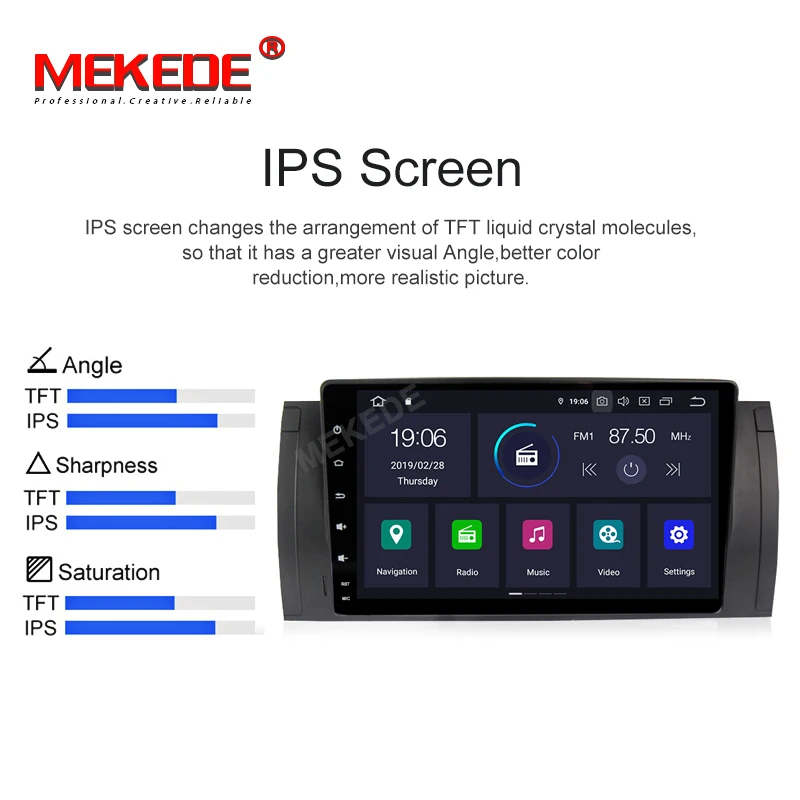 MEKEDE ips экран DSP Android 9 0 автомобильный dvd-плеер для bmw e53 E39 X5 с gps BT Радио RDS USB SD рулевое