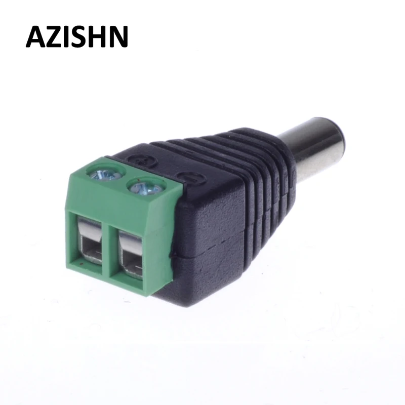 Адаптер питания постоянного тока AZISHN 100 шт./лот 2 1 мм x 5 мама папа для камеры