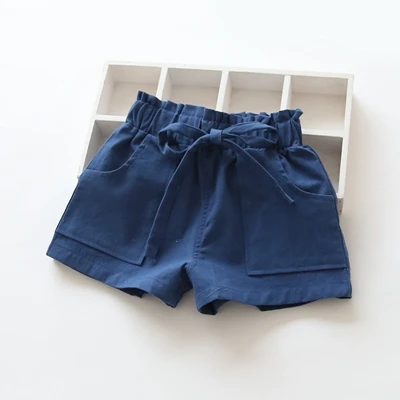 Style C Navy Шорты для девочек летние детские шорты с героями мультфильмов, лидер продаж, штаны с тремя точками, пляжные шорты ярких цветов - Цвет: Style C Navy