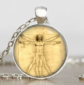 Винтажная подвеска в стиле стимпанк от Leonardo Da Vinci Vitruvian ожерелье darma Dr doctor who