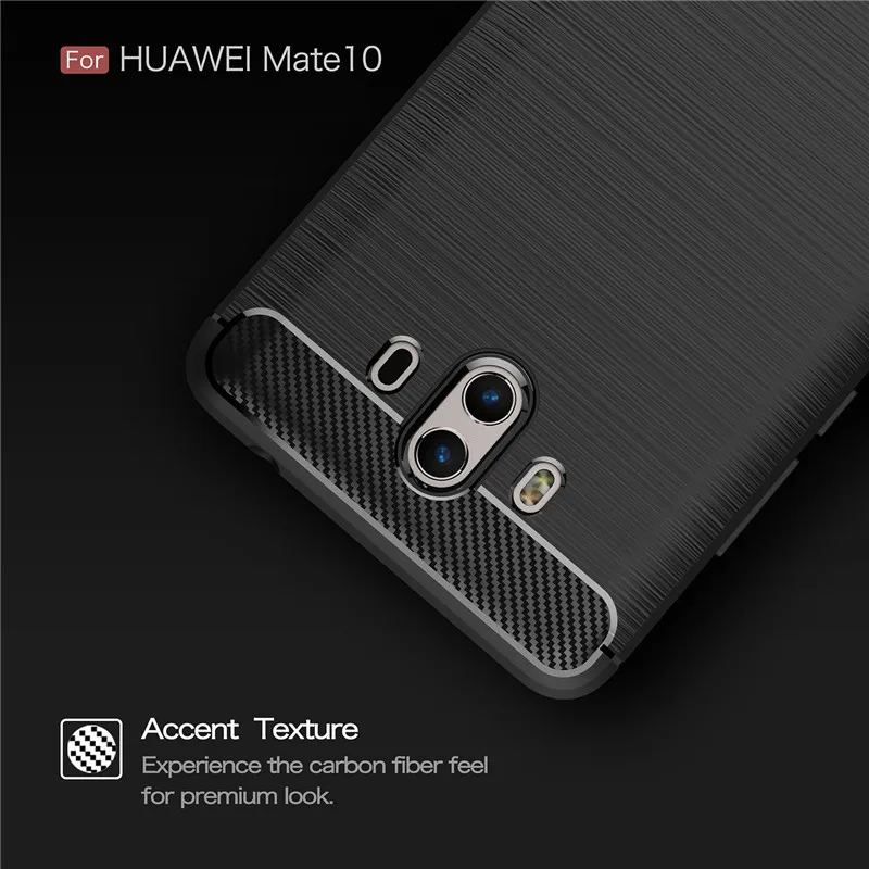 Leanonus сотовый телефон чехол Huawei Коврики 10 Carbon Полный Чехол Прочный защищены