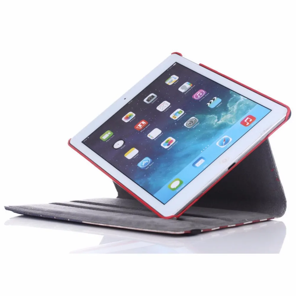 Для iPad Pro 9 7 &quotРетро вид печатных Флип PU кожаный чехол-подставка защитный 360